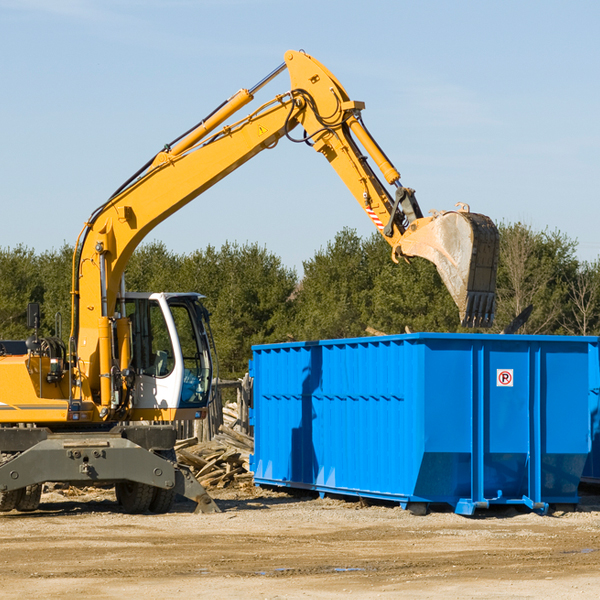 can i choose the location where the residential dumpster will be placed in Tahlequah OK